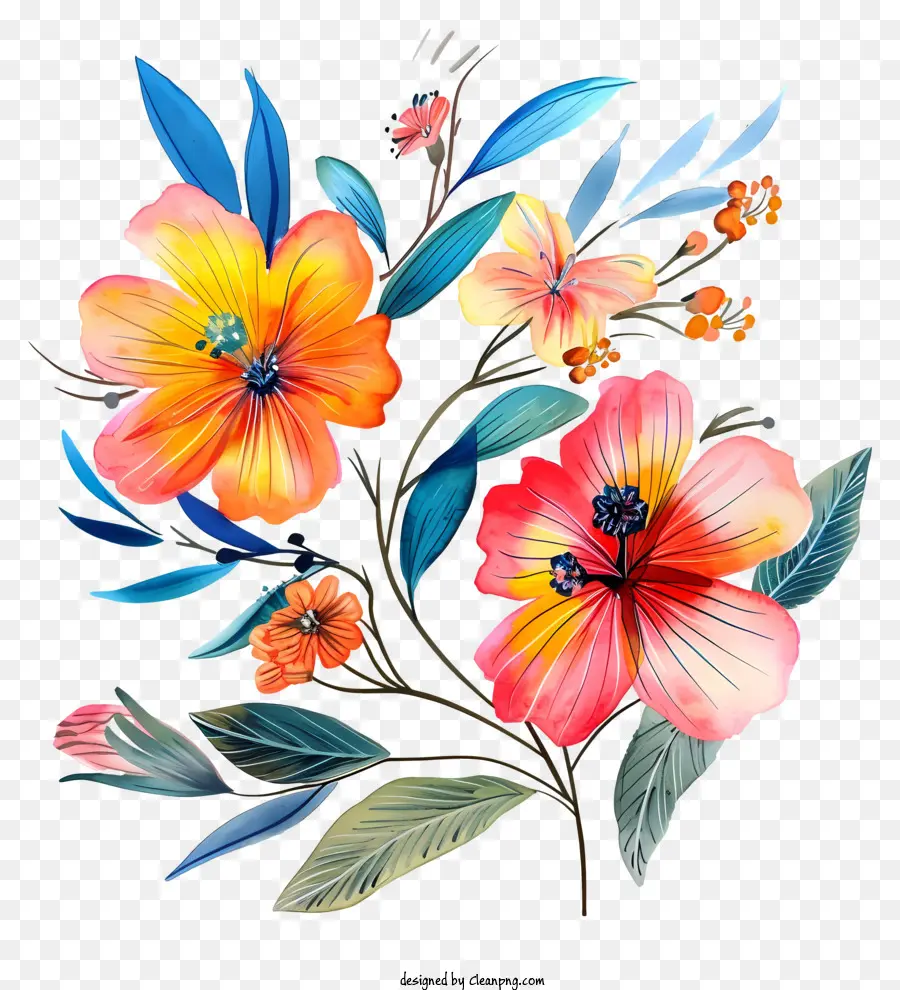 Kadın Günü Çiçek Sanatı，Çiçek Buketi PNG
