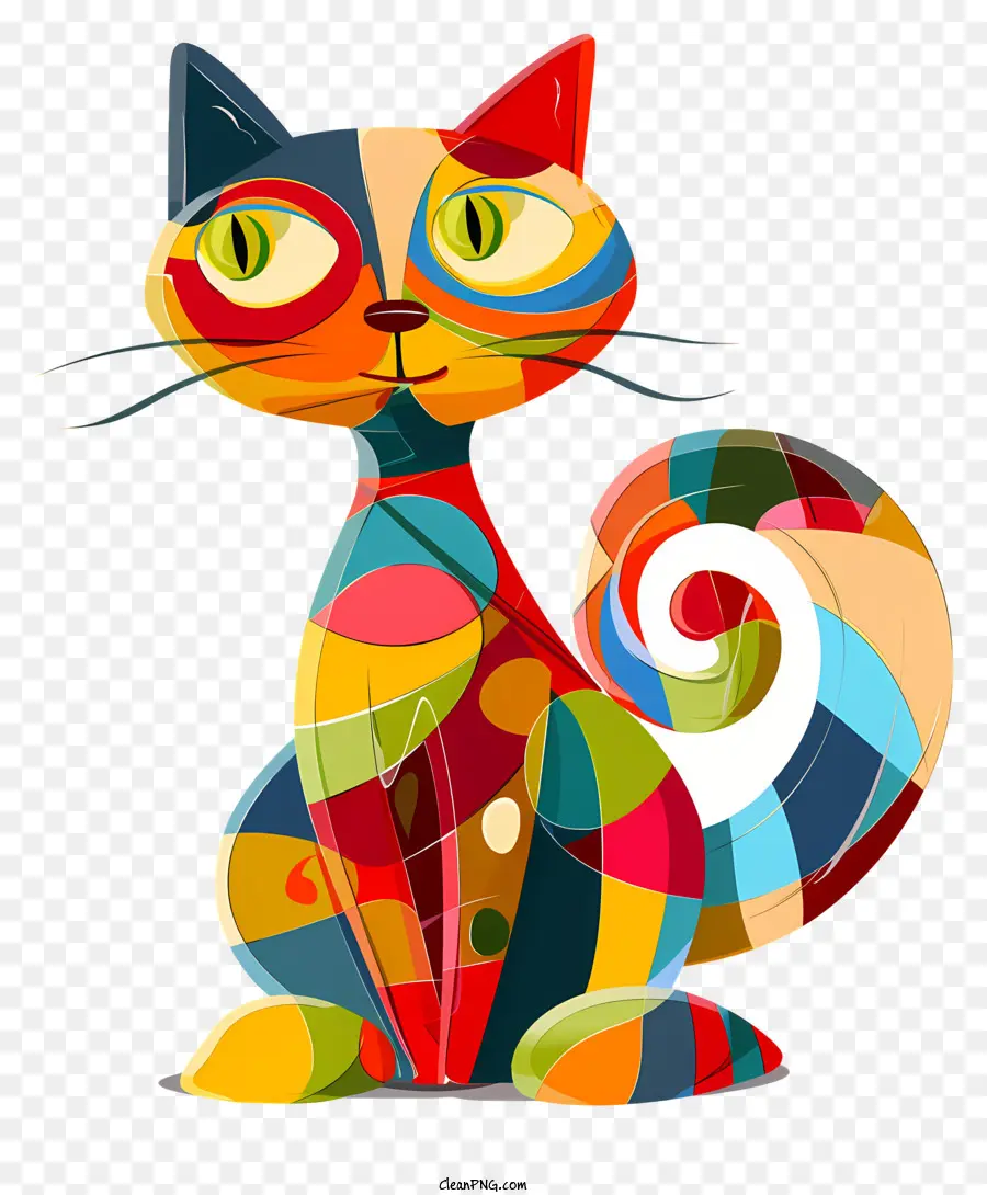 Kedi Oyuncak，Renkli Kedi PNG