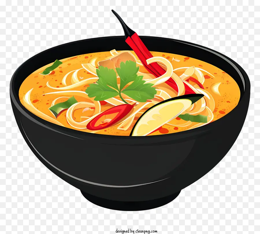 Khao Soi，Erişte Çorbası PNG