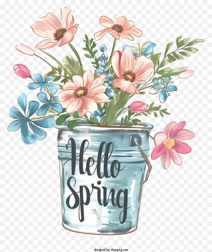 Merhaba Bahar，çiçek Aranjmanı PNG