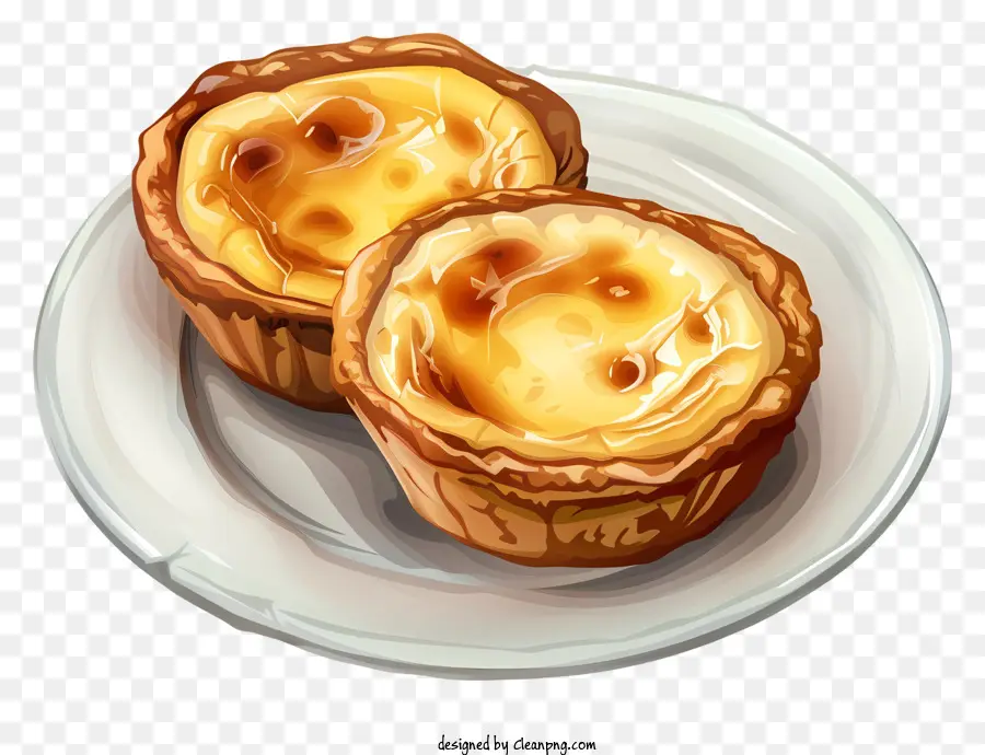 Pastel De Nata，Kremalı Tartlar PNG