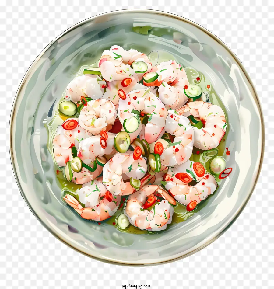 Ceviche，Karides Salatası PNG