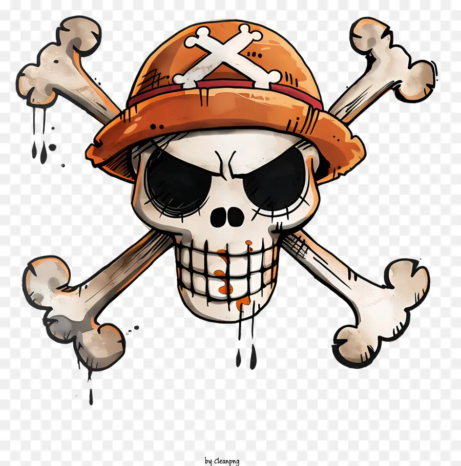 Tek Parça Jolly Roger，Kafatası PNG