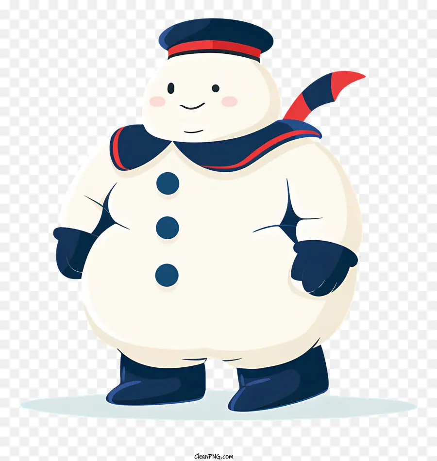 Puft Marshmallow Man'de Kalın，Kardan Adam PNG