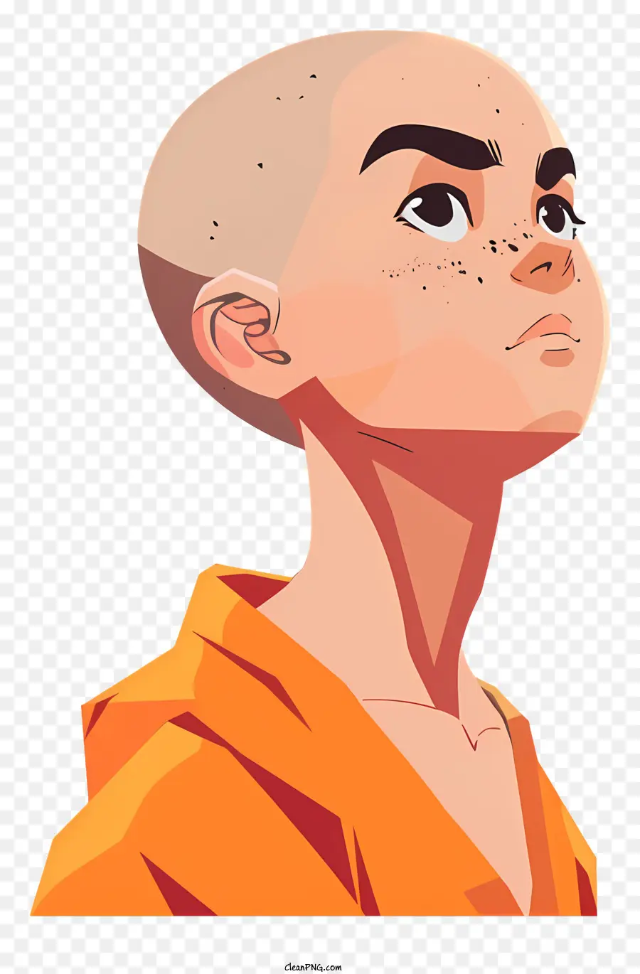 Krillin，Ciddi çocuk PNG