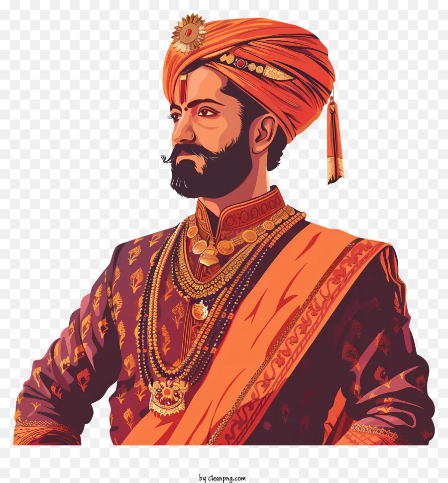 Shivaji Maharaj，Tarihsel Figür PNG