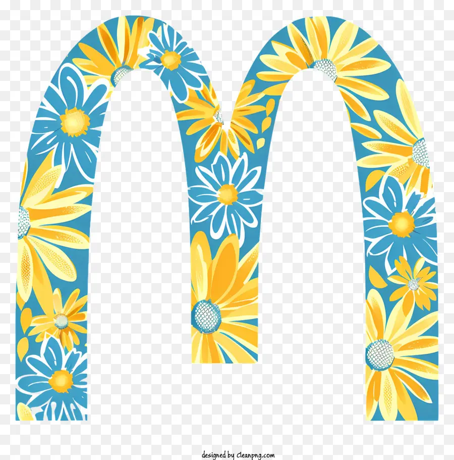 Mcdonalds Logosu，çiçek Mektup PNG