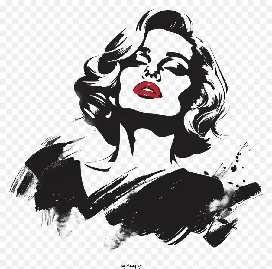 Marilyn Monroe，Kadın Portresi PNG