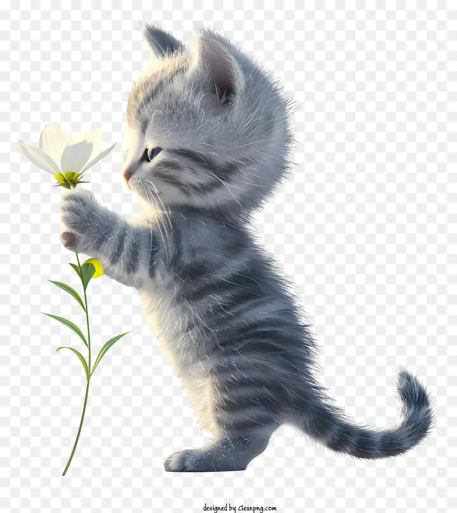Küçük Kedi çiçek Oynuyor，Kedi PNG