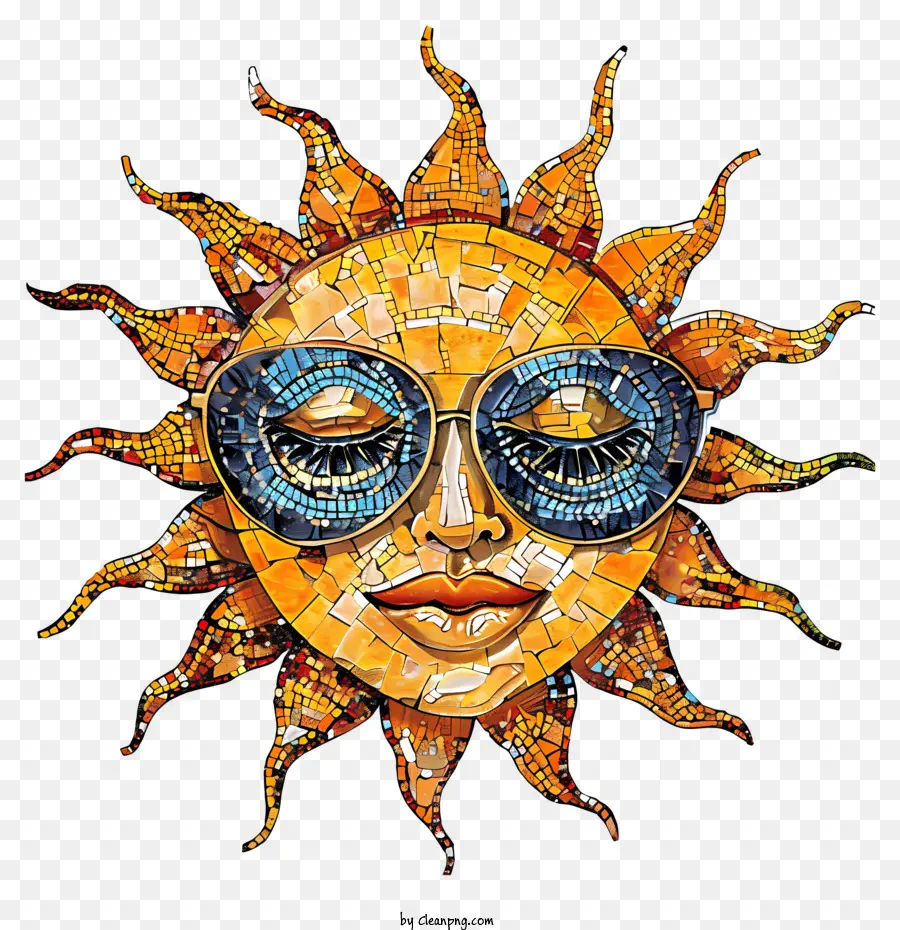 Güneş Gözlüğü Ile Güneş，Güneş PNG