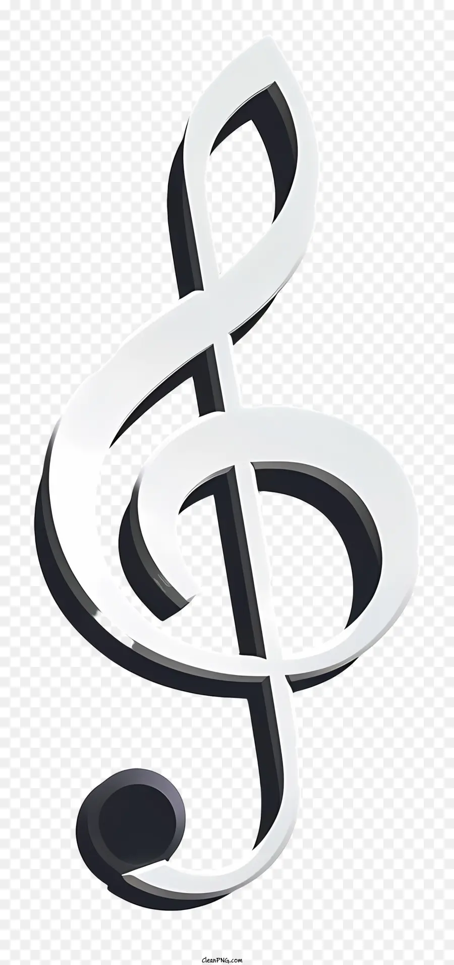 Müzik Notaları，Tiz Clef PNG