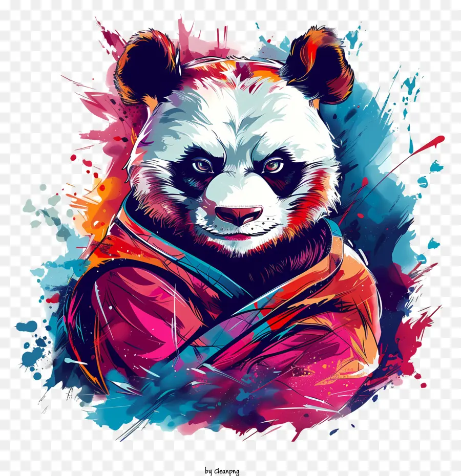 Kung Fu Pandası，Renkli Panda PNG