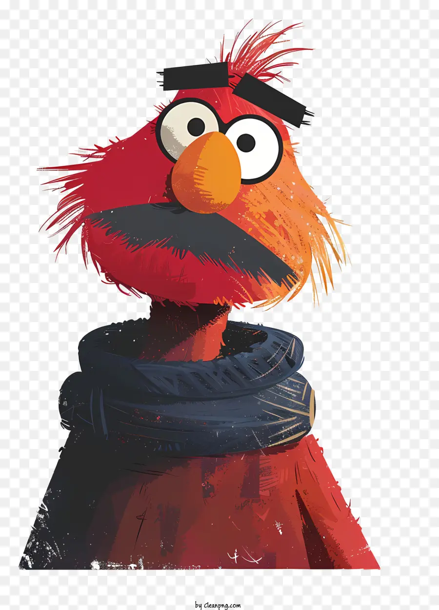 Soyut Karakter，Kırmızı Muppet Karakteri PNG