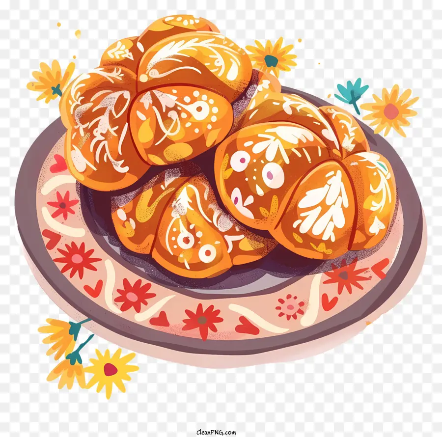 Pan De Muerto，Ekmek PNG