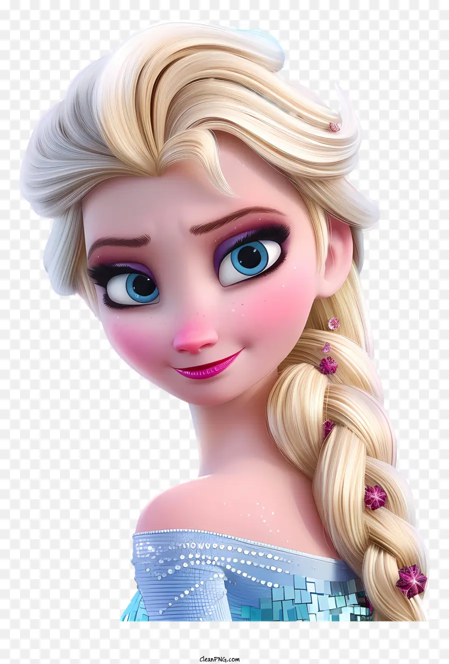 Elsa，Sarışın Örgü Karakteri PNG