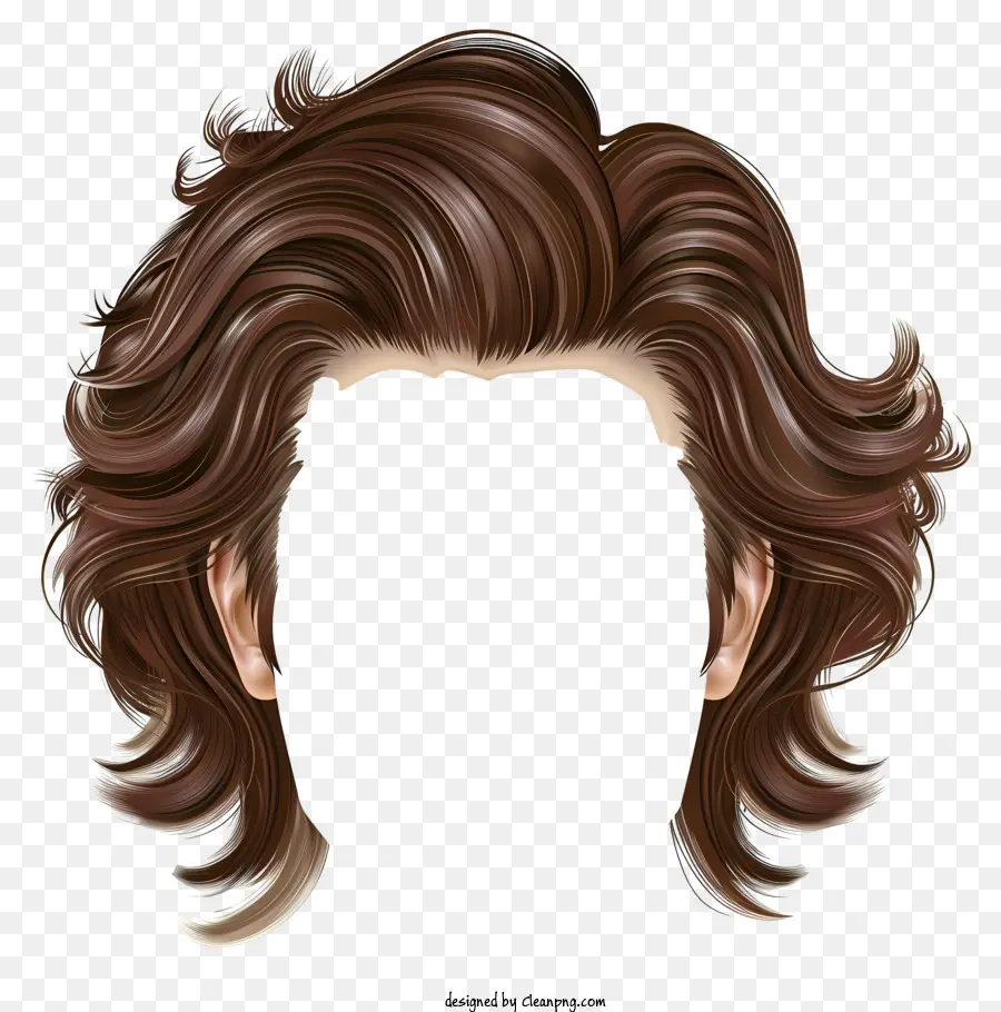 Erkek Saç Modeli，Profil Görünümü PNG