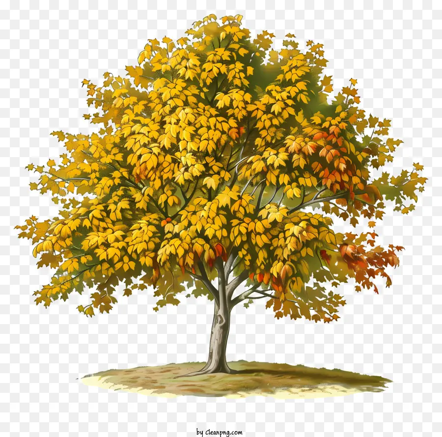 Sarı Akçaağaç Ağaç，Sarı Yapraklar PNG