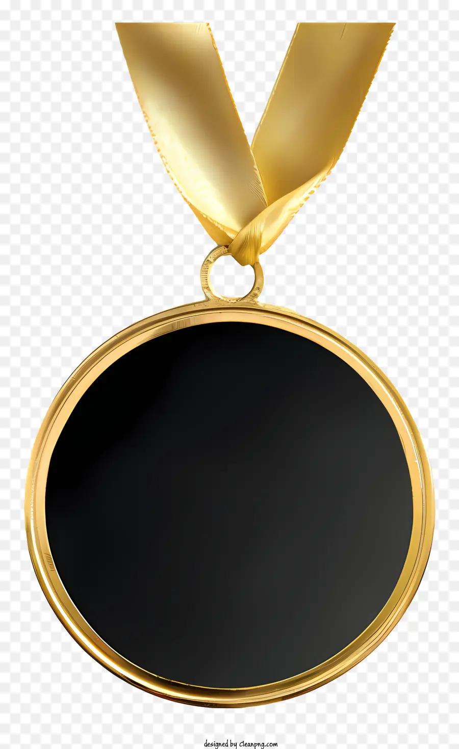 Altın Madalya，Siyah Arka Plan PNG