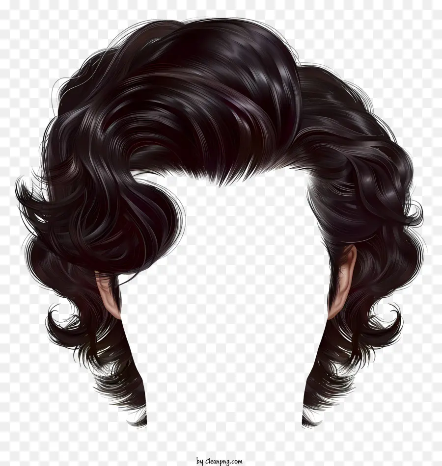Erkek Saç Modeli，Uzun Kıvırcık Saç PNG