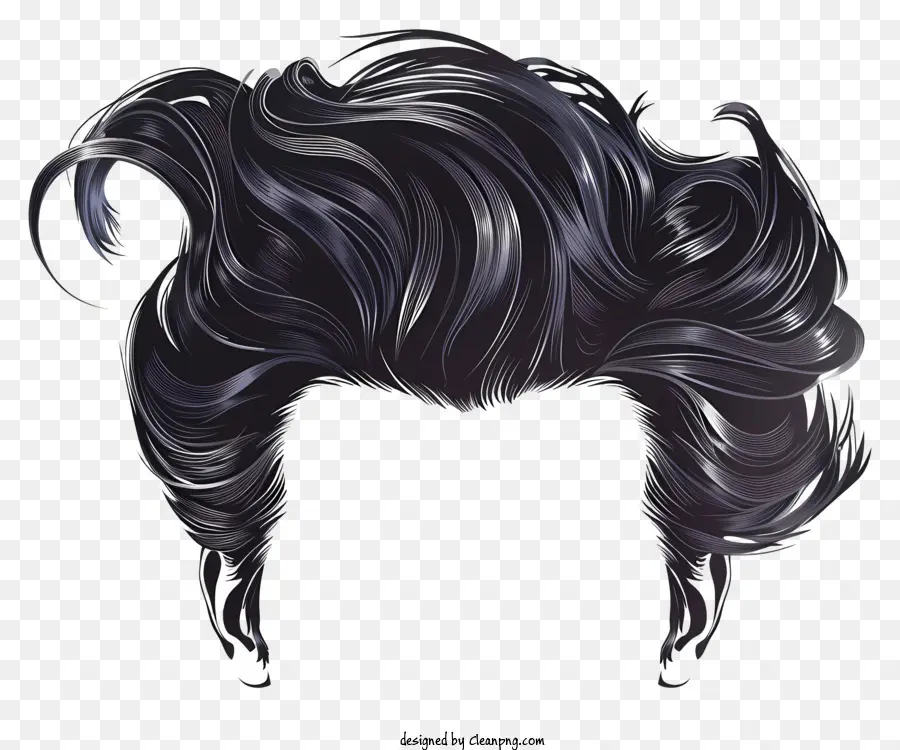 Erkek Saç Modeli，Kısa Siyah Saç PNG