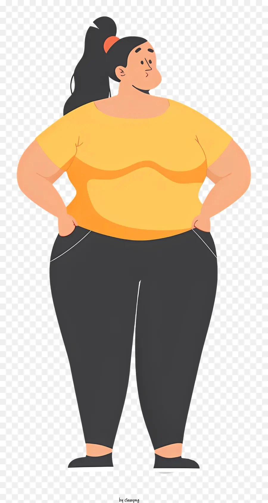 Obezite Kadın Karikatür，Kadın PNG
