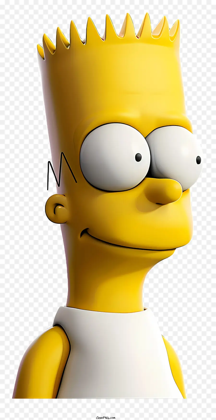 Simpsonlar，Dikenli Saçlı 3d Sarı çizgi Film Karakteri PNG