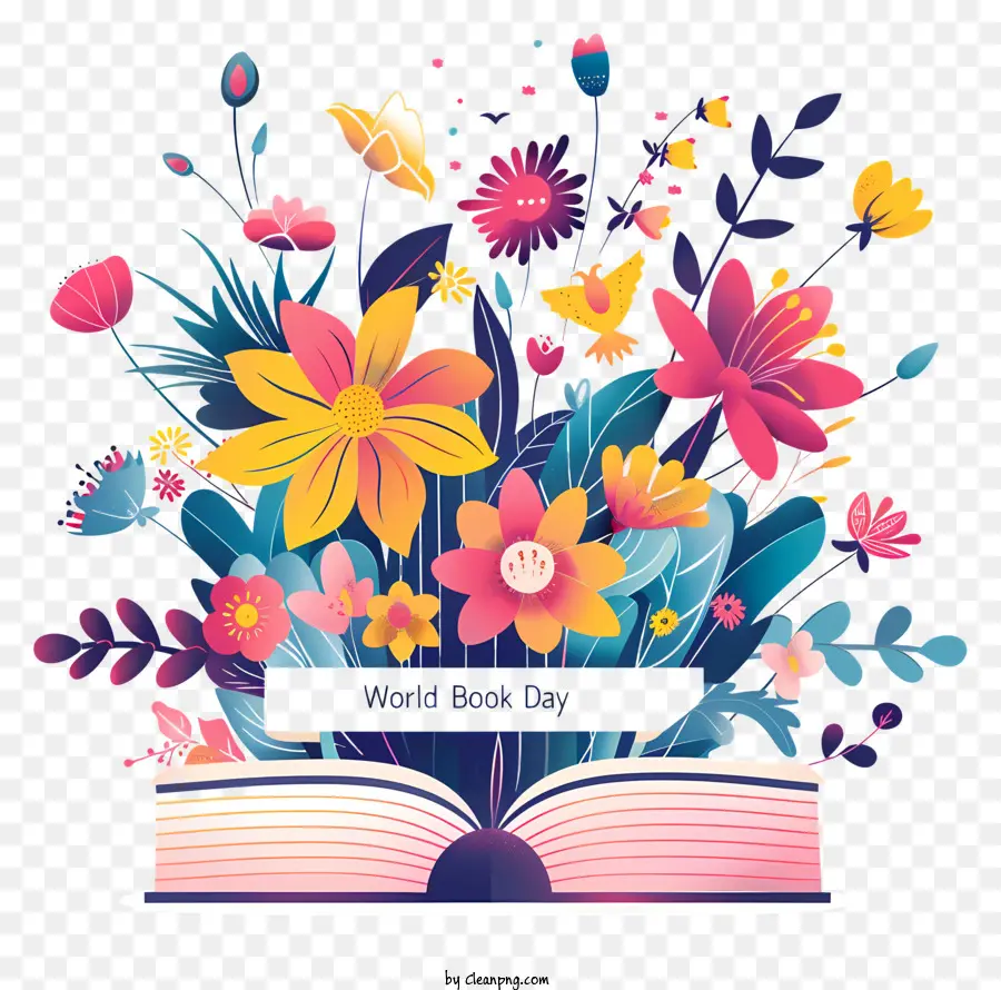 Dünya Kitap Günü，çiçek PNG
