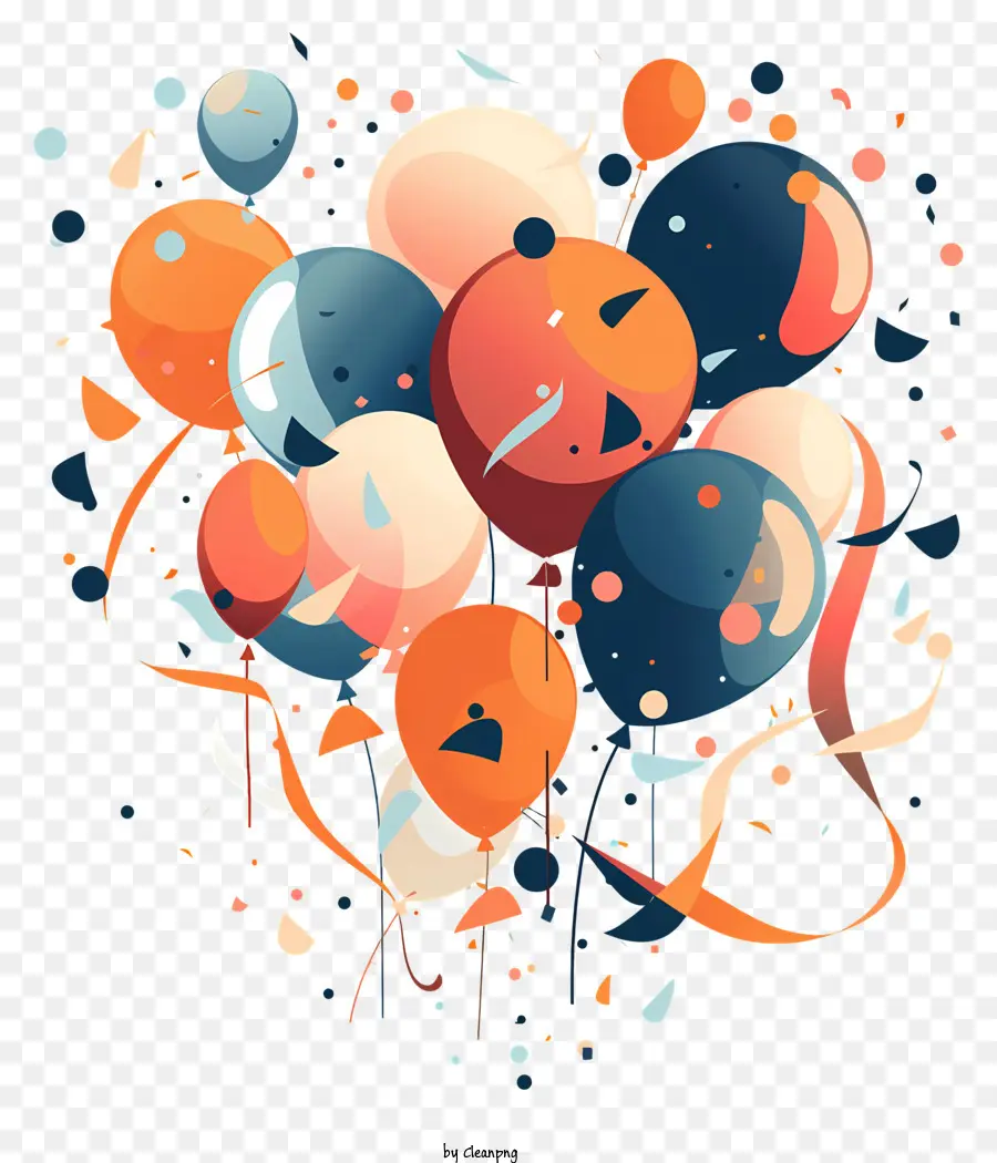 Dünya Partisi Günü，Balonlar PNG