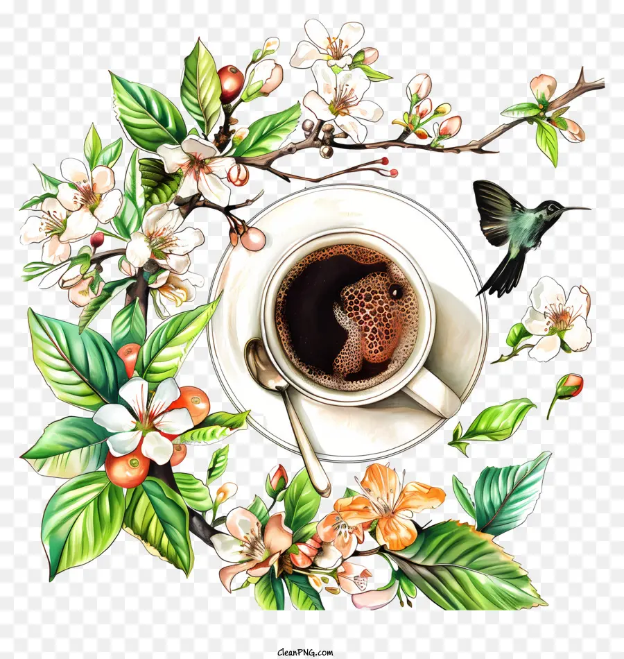Bahar Kahve Zamanı，çiçek PNG