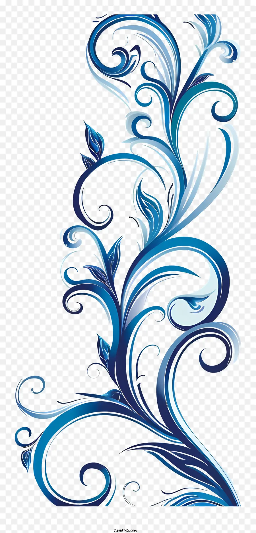 Mavi Ark Sınırı，çiçek Tasarımı PNG