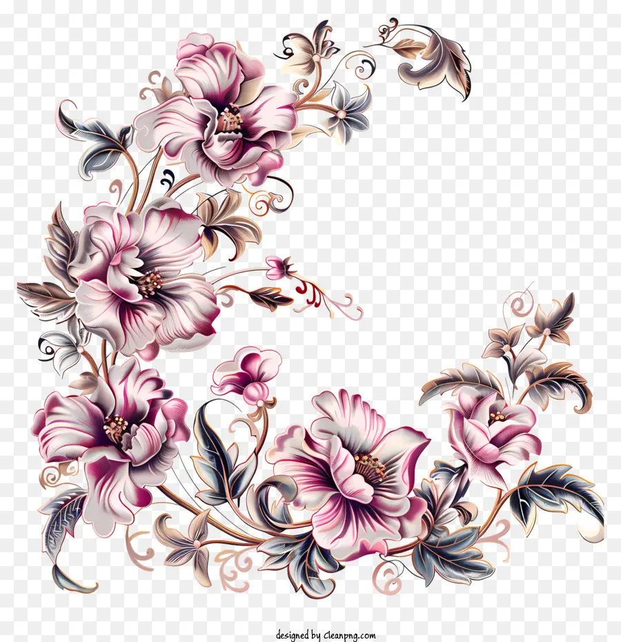 Flores，çiçek Tasarımı PNG