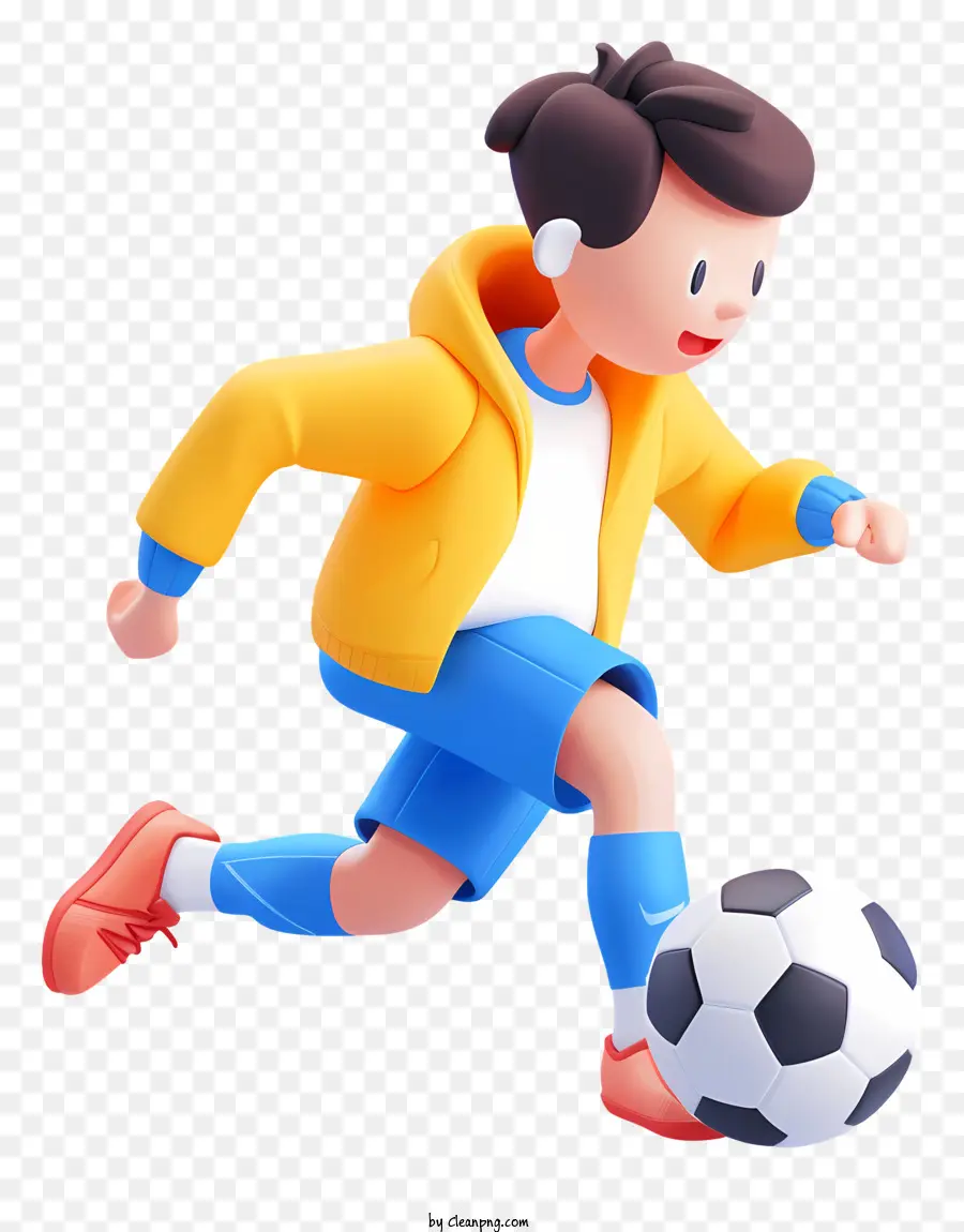 Futbol Topu Oynayan çocuk，Futbol PNG