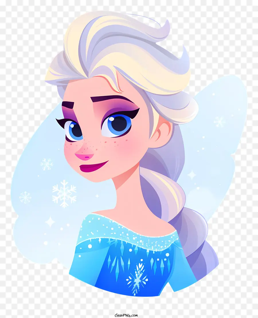 Dondurulmuş Elsa Prenses，çizgi Film Karakteri PNG