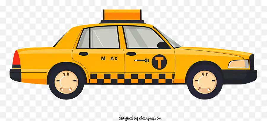 Araba，Sarı Taksi PNG