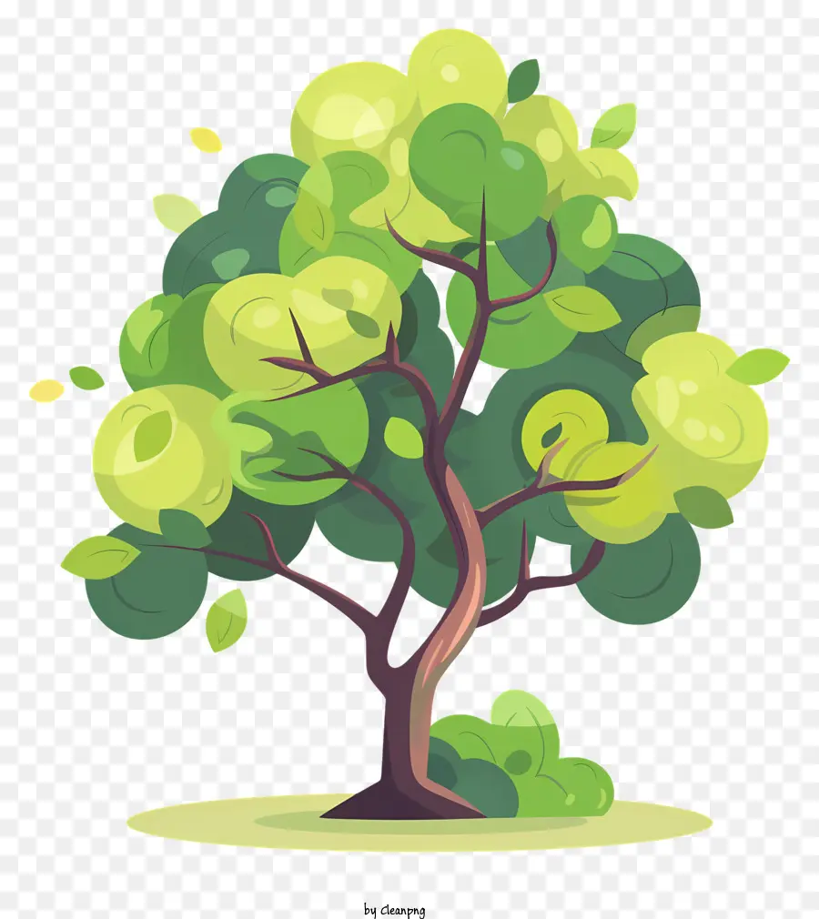Dekoratif Ağaç，Yeşil Ağaç PNG