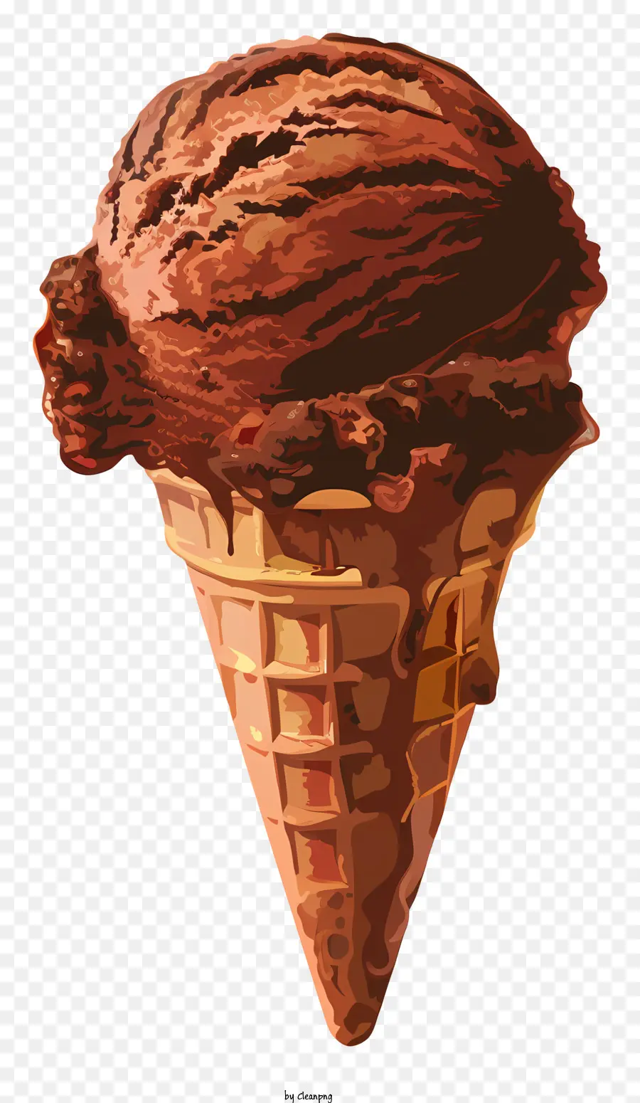 çikolatalı Dondurma，Dondurma Koni PNG