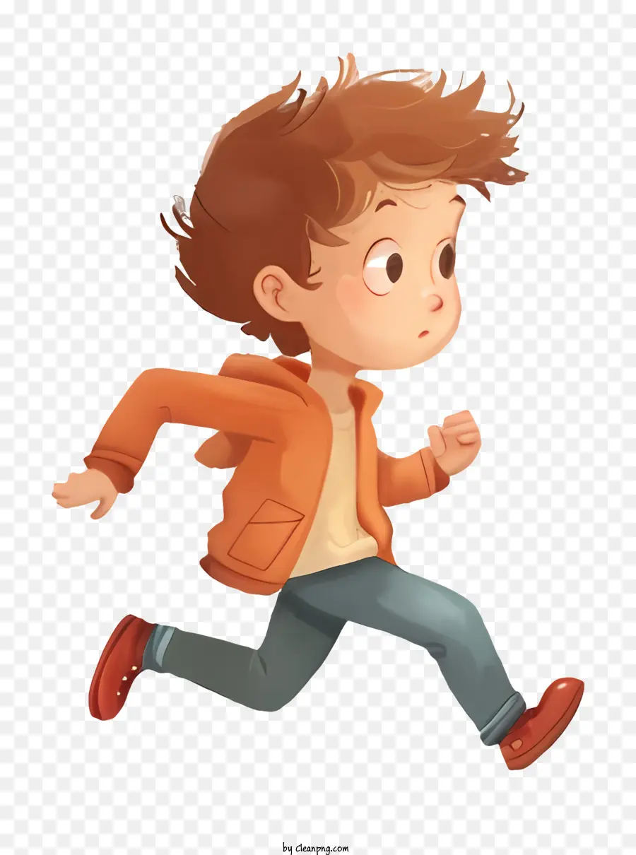 Koşuyor Küçük çocuk，Karikatür Illüstrasyon PNG