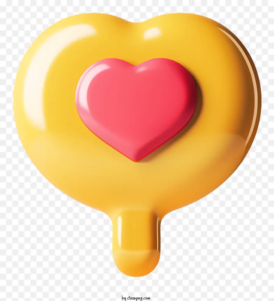 Kalp Simgesi Ile Konuşma Balonu，Kalp şeklinde PNG