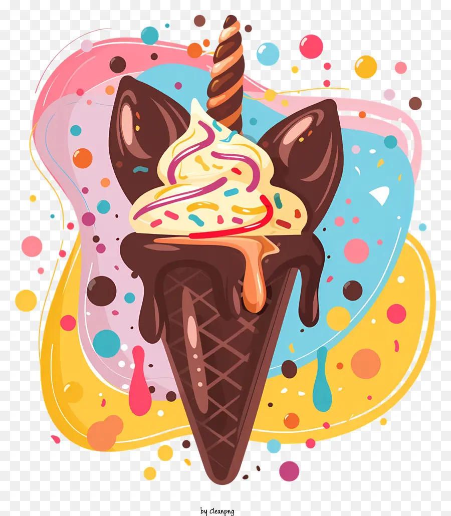 çikolatalı Dondurma，Dondurma Koni PNG