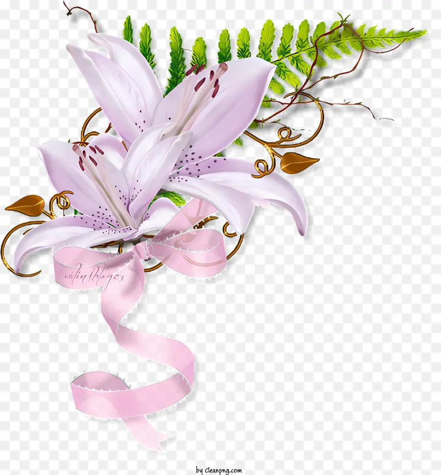 Blumen，Pembe Zambaklar PNG