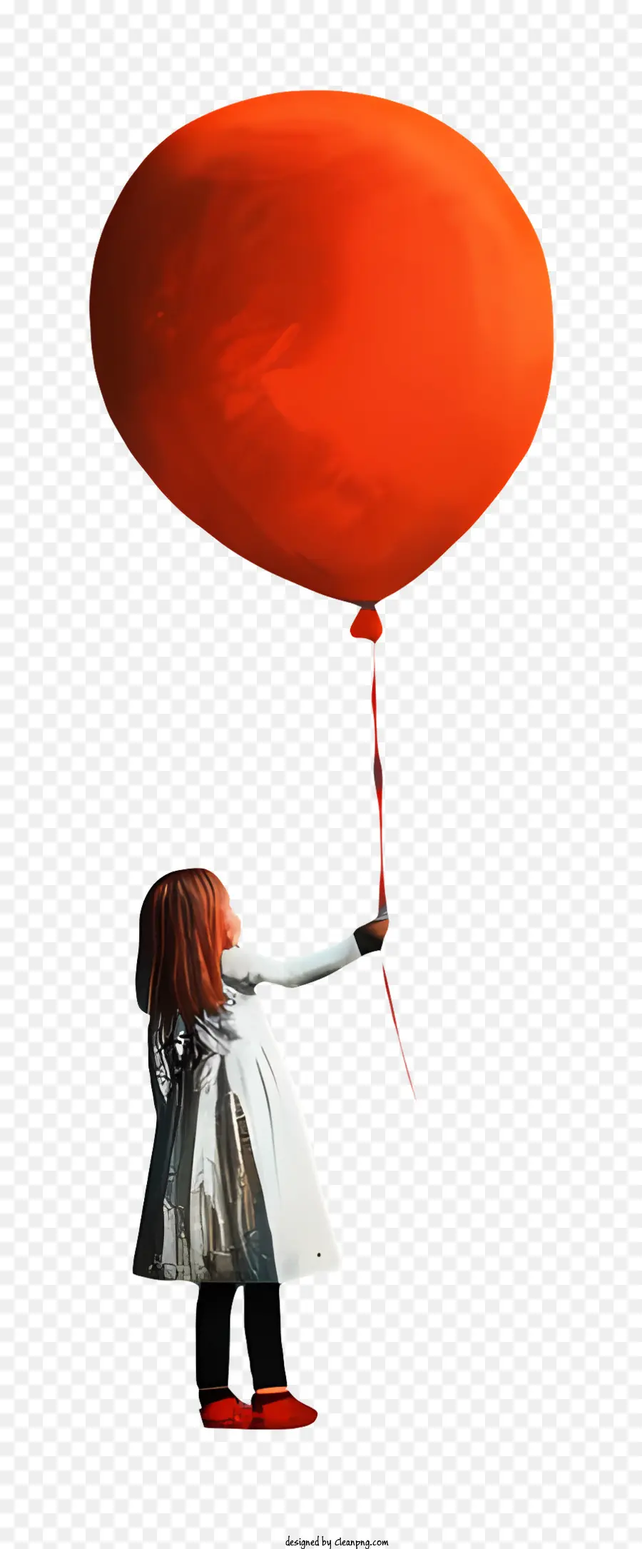 Balon Tutan Kız，Genç Kız PNG