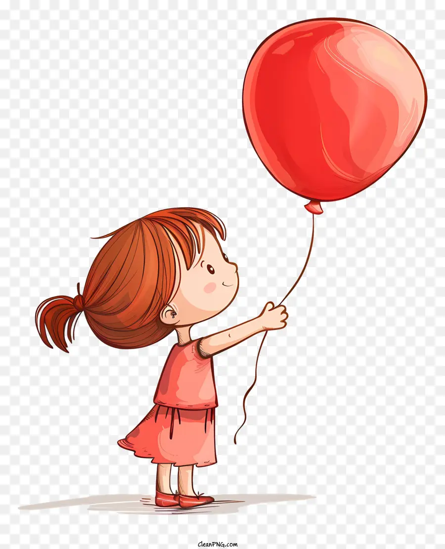 Balon Tutan Kız，Genç Kız PNG