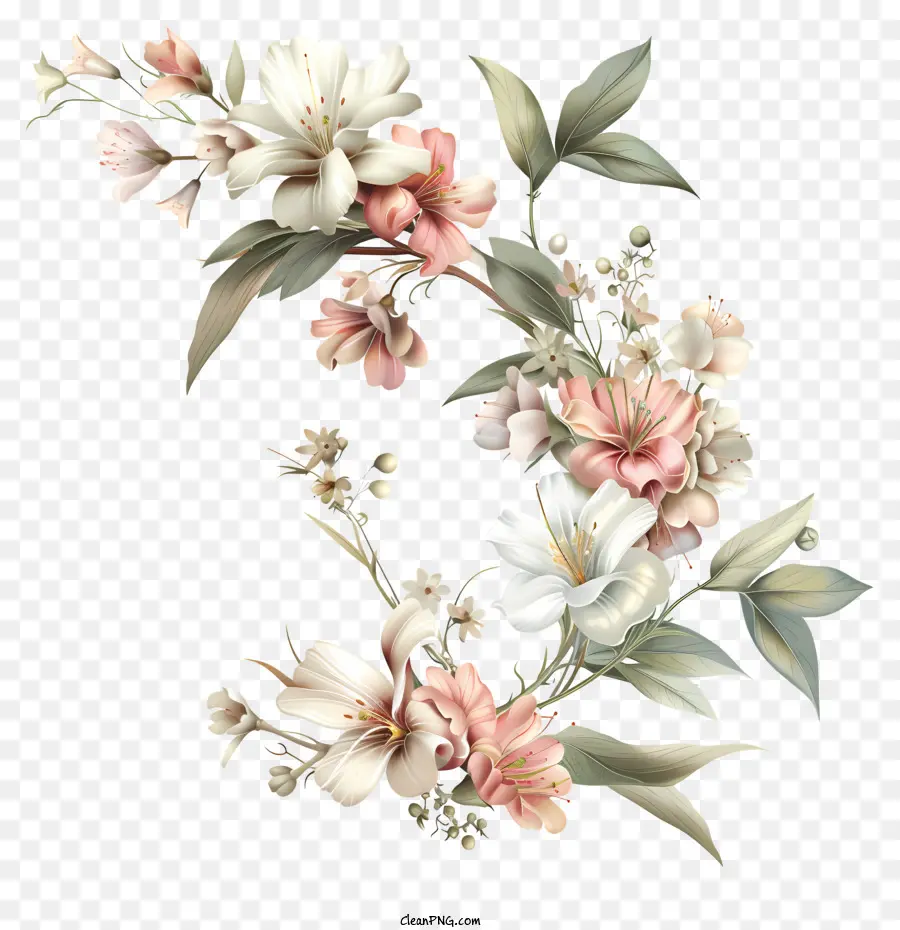 Çiçek，Lily Boyama PNG