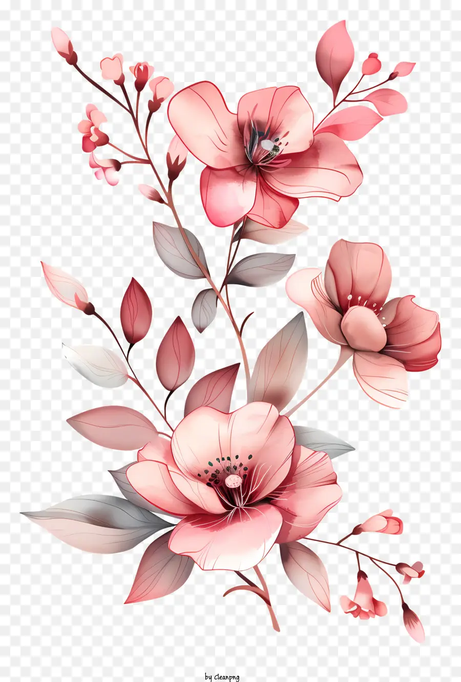 Blumen，Pembe çiçekler PNG