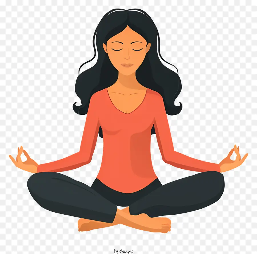 Meditasyon Yapan Kadın，Meditasyon PNG