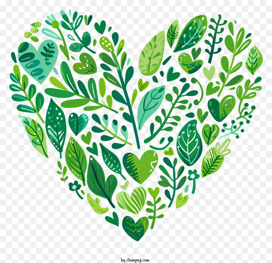 Yeşil Kalp，Sürdürülebilir Yaşam PNG