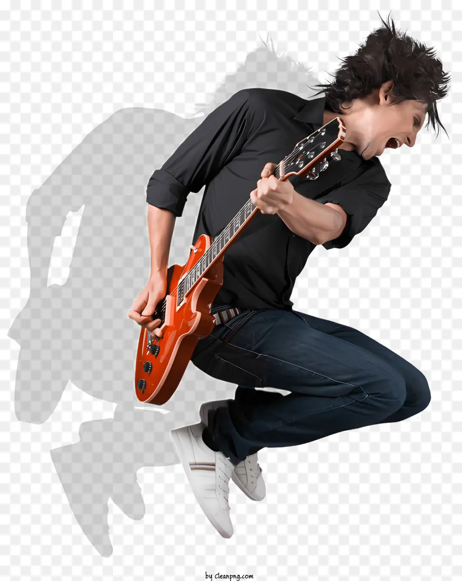 Müzik，Elektro Gitarlı Adam PNG