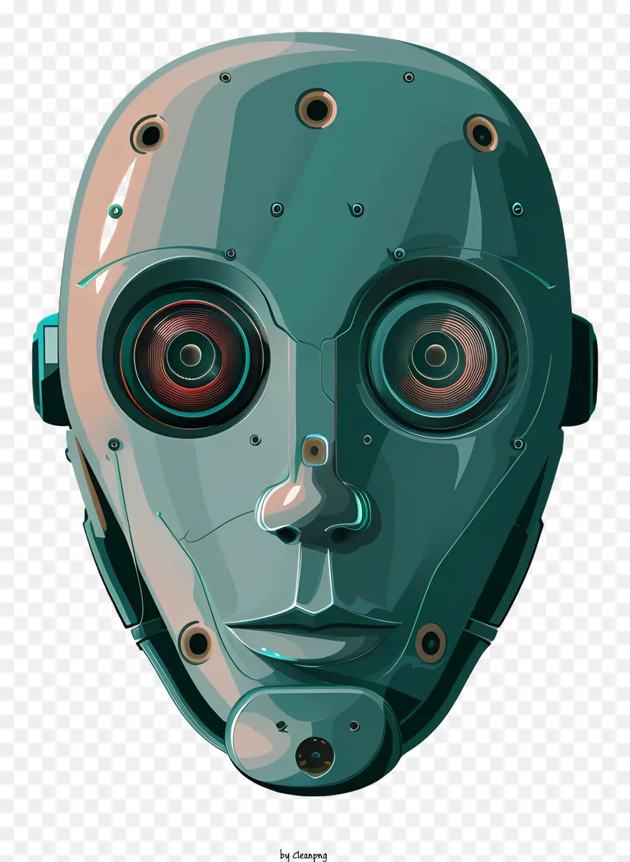 Robot Yüzü，Maden PNG