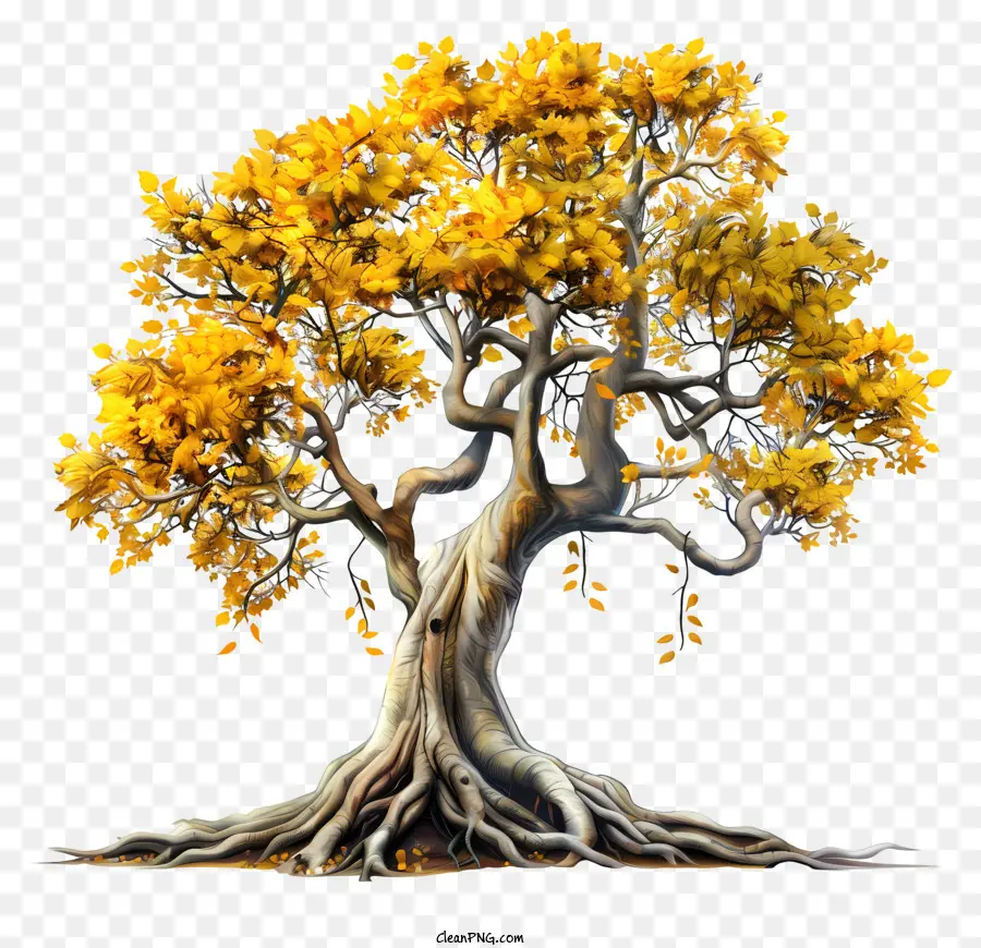Bodhi Ağacı，Sarı Ağaç PNG