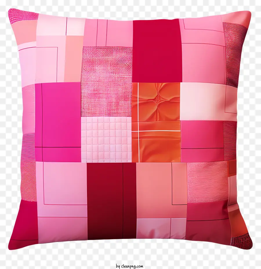 Pembe Yastık，Patchwork Yastık PNG